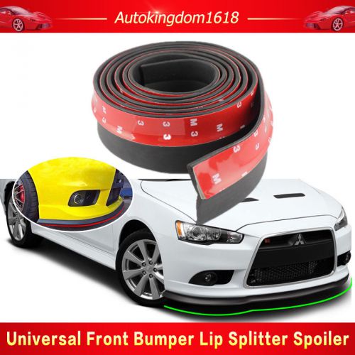 Universal fit car front bumper lip strip splitter spoiler chin skirt protector