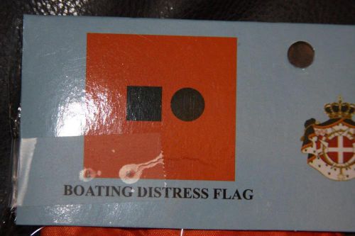 New boat distress flag day signal uscg aproved caution jet ski pwc seadoo yamaha