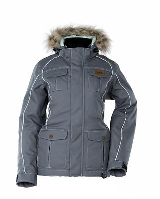 Divas snowgear arctic appeal womens snowmobile jacket slate