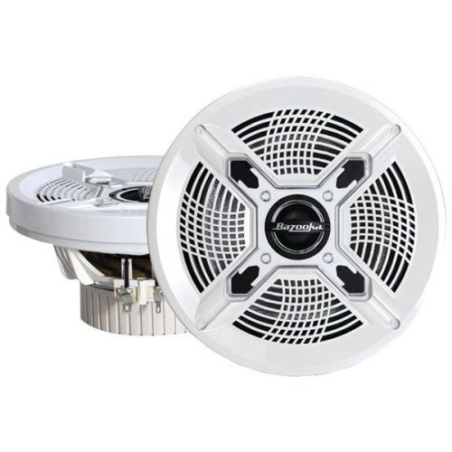 Bazooka mac6510w marine 2-way coaxial speakers (6.5&#034;, white)