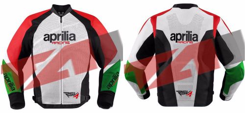 Motorbike motorcycle aprila rsv4 racing leather jacket men &amp; women all size