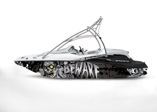 Ng graphic kit decal boat sportster sea doo speedster sport wrap beware zombie