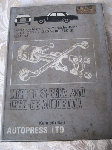 Great mercedes- benz 250 1965-1968 repair manual