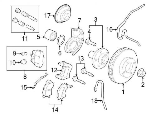 Ford oem disc brake caliper 9l8z2b121a image 8