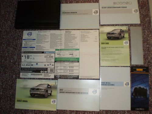 2013 volvo xc90 complete suv owners manual books guide window label case all