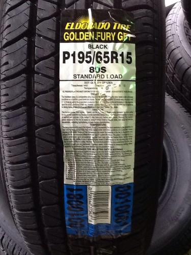 4 brand new 195 65 15 eldorado goldenfury all-season blackwall passenger tires