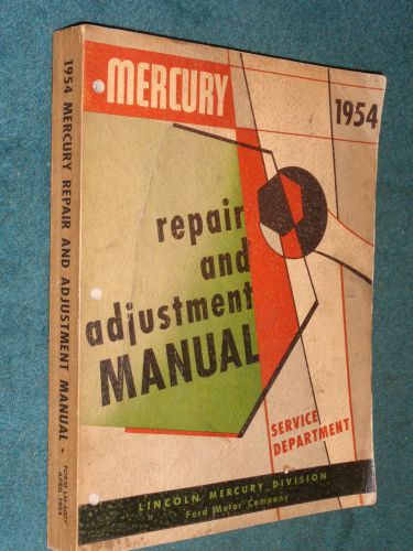 1954 mercury shop manual / good original service book!!!