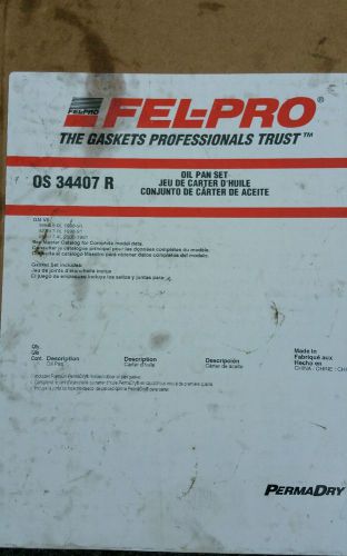 Chevy 454 fel-pro os 34407 r 1 piece oil pan gasket bbc