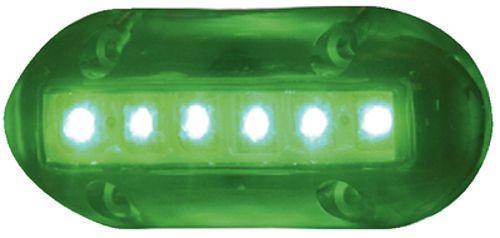 Green high intensity led underwater light for boats - attracts bait fish