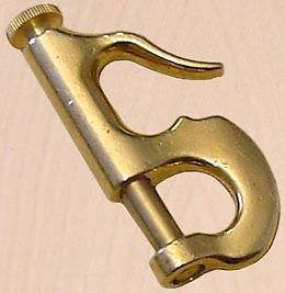 Quantity 10- #0 40mm 1 1/2&#034; brass jib hank knock on new sweden ten