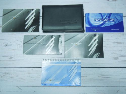 2005 chrysler crossfire owners manual set w/ navigation booklet