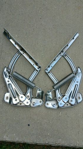 1967 1968 1969 camaro firebird chrome hood hinges