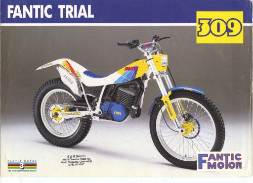 Original 1990 fantic motor 309 trials brochure