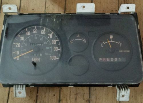 1995-1998 isuzu npr turbo diesel instrument cluster/speedometer