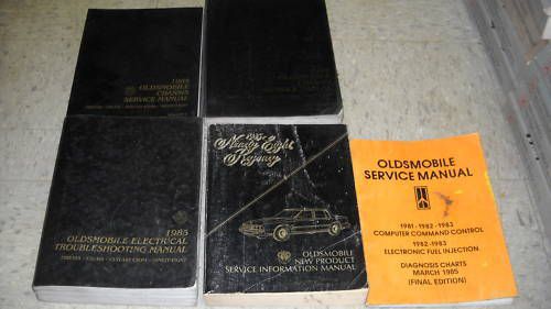 1985 oldsmobile 98 ninety eight service shop repair manual set dealership oem 85