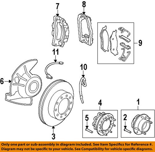 Ford oem bc3z-2001-f brake pad or shoe, front