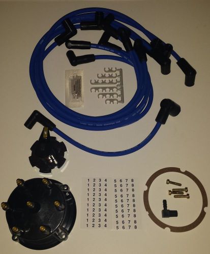 Tune-up kit v6 mercruiser thunderbolt v6 cap, rotor &amp; wires fast shipping