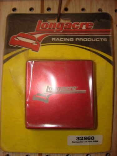 Longacre racing products carburetor jet holder, holds 16 jets, billet aluminum