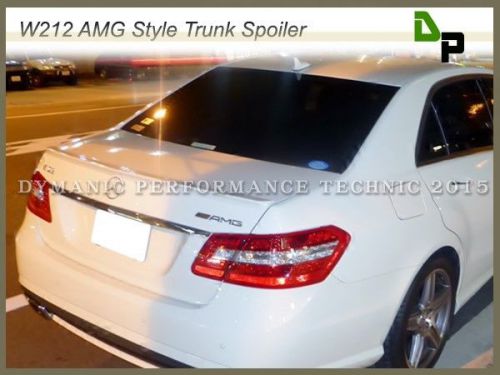 #650 arctic white e63amg style trunk spoiler w212 e-class e350 e550 sedan 10-15