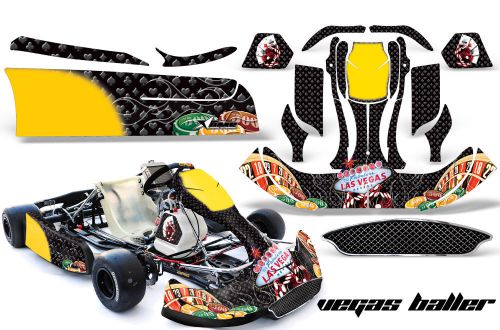 Amr racing graphics crg na2 kart wrap new age sticker decal kit vegas baller k