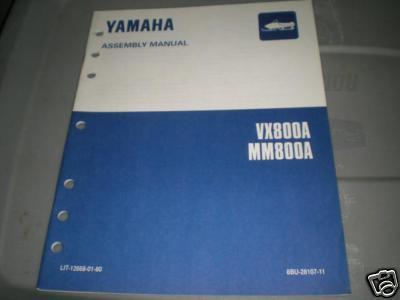 Yamaha setup assembly guide manual vx800 a mm800 a