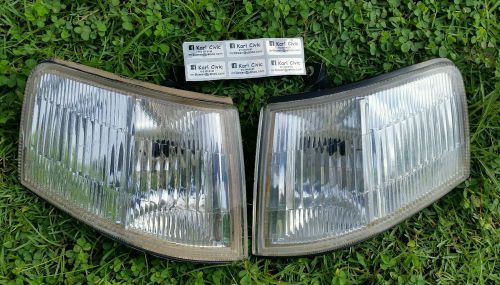 # 2- used stanley jdm honda crx ef8 @ wagon ef5 corner lights genuine oem rare