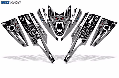 Decal graphic kit arctic cat m series ac crossfire part sled snowmobile wrap slv