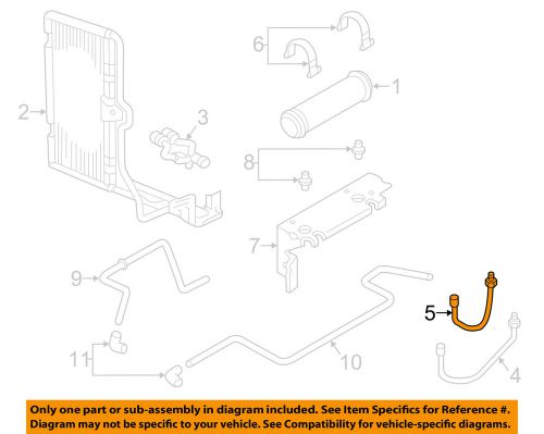 Dodge chrysler oem transmission oil cooler-hose &amp; tube assembly 52028673