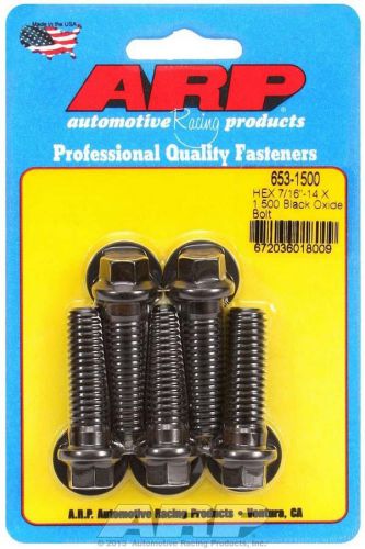 Arp universal bolt 7/16-14 in thread 1.500 in long chromoly 5 pc p/n 653-1500