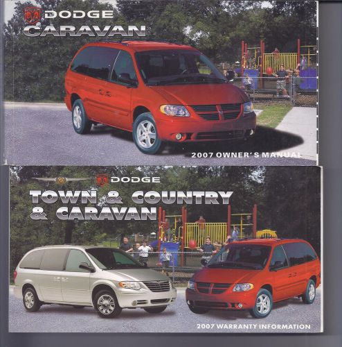 2007 dodge caravan owners manual warranty information