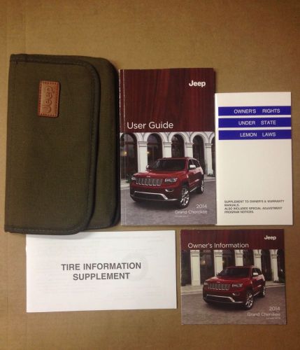 2014 jeep grand cherokee user guide with case and dvd