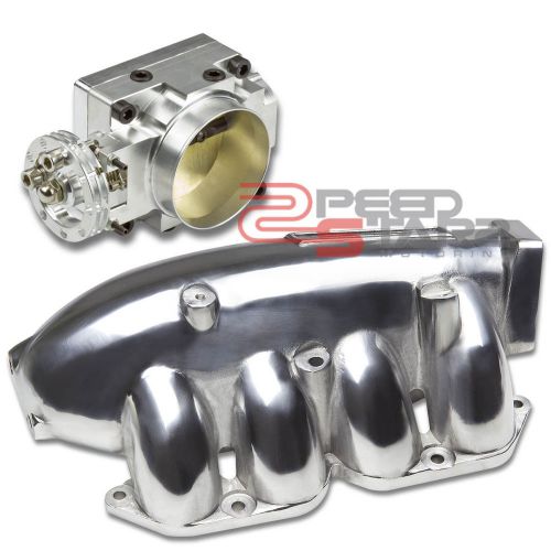 For 1995-1998 s14 silvia sr20/sr20det turbo intake manifold+silver throttle body