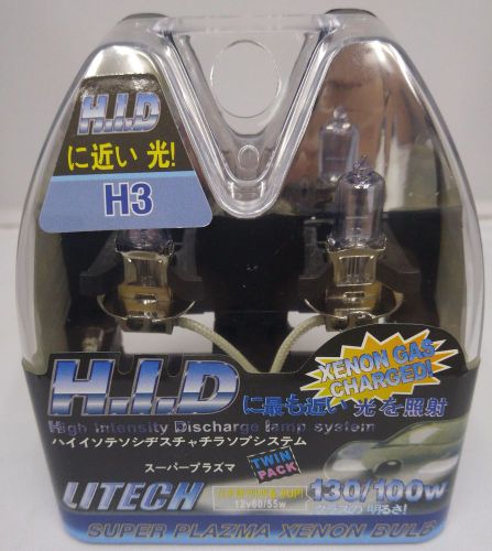 Litech super plazma xenon light bulb set, h3 platinum