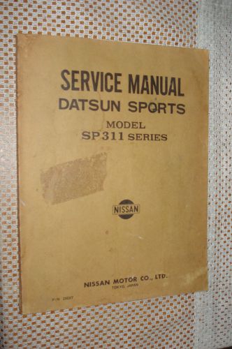 Datsun sports sp311 service manual original shop book fairlady repair nissan oem