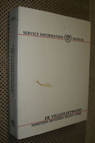 1989 cadillac deville fleetwood shop manual original service book rare