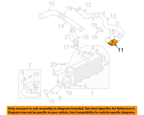 Mitsubishi oem 03-06 lancer-intercooler hose mr993892