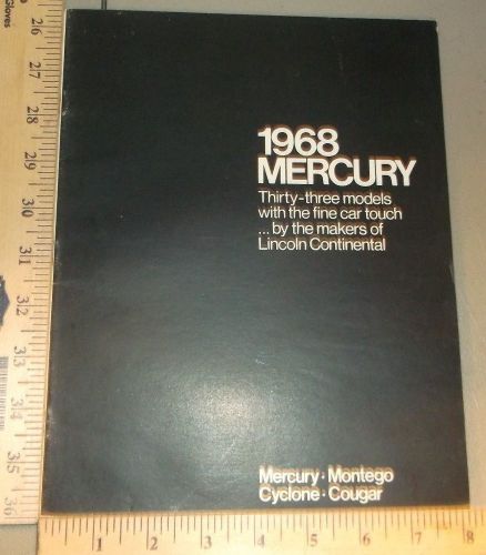 1968 mercury brochure original montego cyclone cougar