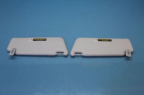 2003 mercedes c240 w203 #11 left &amp; right sun visor sunvisor shade pair oem