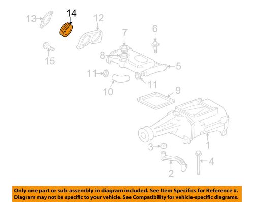 Oem jaguar supercharger seal plate seal aj86925 2000-2009 vanden plas xjr xkr