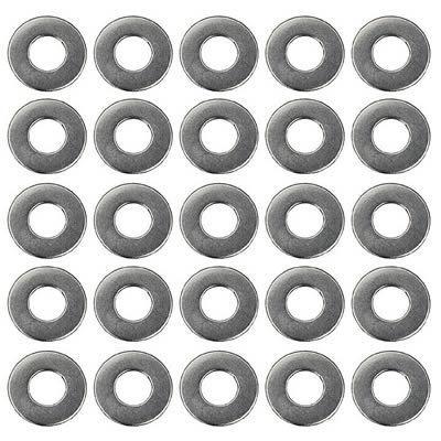 Trans-dapt washer flat an series stainless steel polished .250" i.d. set of 25