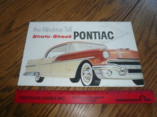 1956 pontiac strato-streak sales brochure - vintage