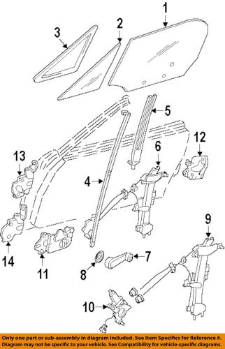 Mazda oem 90-97 miata door-power regulator left na0259590