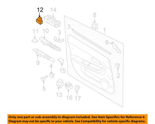 Subaru oem 02-07 impreza door-lock switch 83078fe000