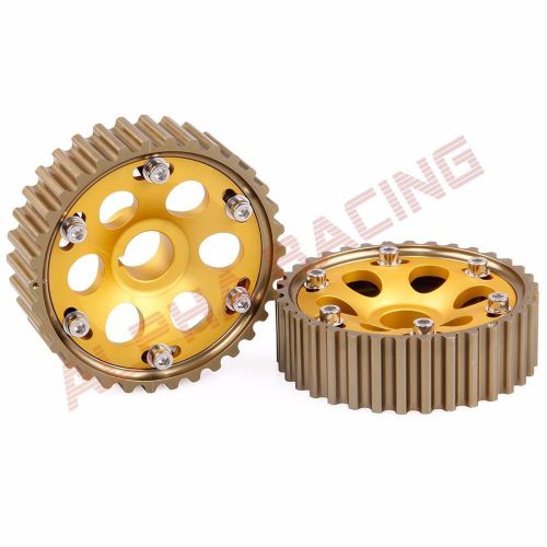 Adjustable anodized cam gears pulley kit b16 b18 b20 for honda civic acura integ