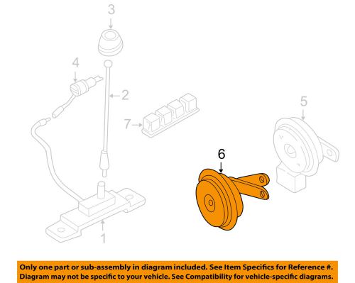 Nissan oem 00-01 xterra-alarm horn 256057b400