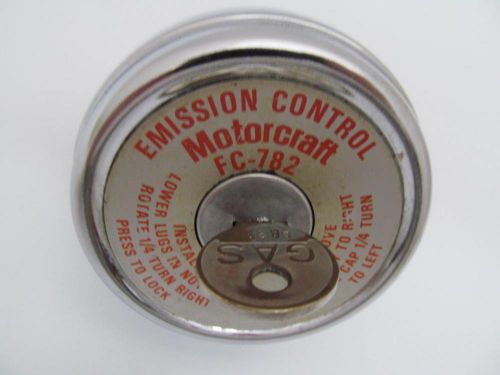 Motorcraft locking gas cap fc-782 key emission control ford truck 1977 1978 1979