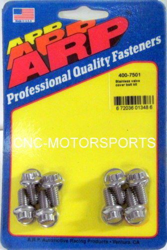 Arp valve cover bolt kit 400-7501 stamped steel covers 1/4-20 8 pieces