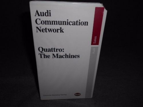 1990 audi quattro &#034;quattro: the machines&#034; video corporate marketing training