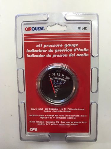 Carquest oil pressure gauge 81342  0 - 100 psi 0 - 7 kg/cm