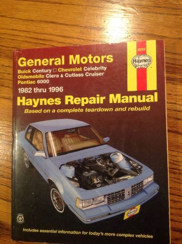 Repair manual haynes 38005